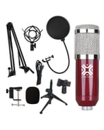 Xtreme USB Microphone Kit With LED Strip Wine Red